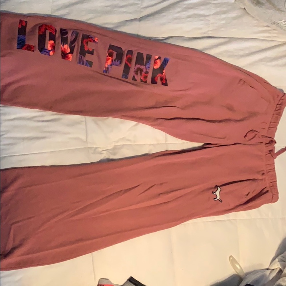 Pink sweatpants
